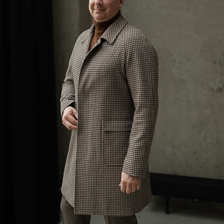Велилепное стильное и модное клетчатое пальто от ателье "Морозов"